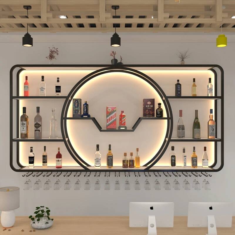 Wine Nightclub Display Cabinet - Home Bar Shelves ulasan dan harga