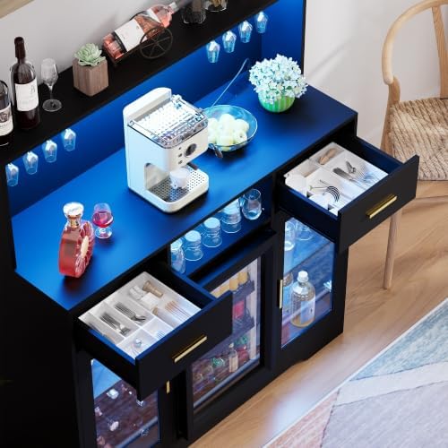 Mini Fridge Cabinet with Stora - Home Bar And Cabinet ulasan dan harga