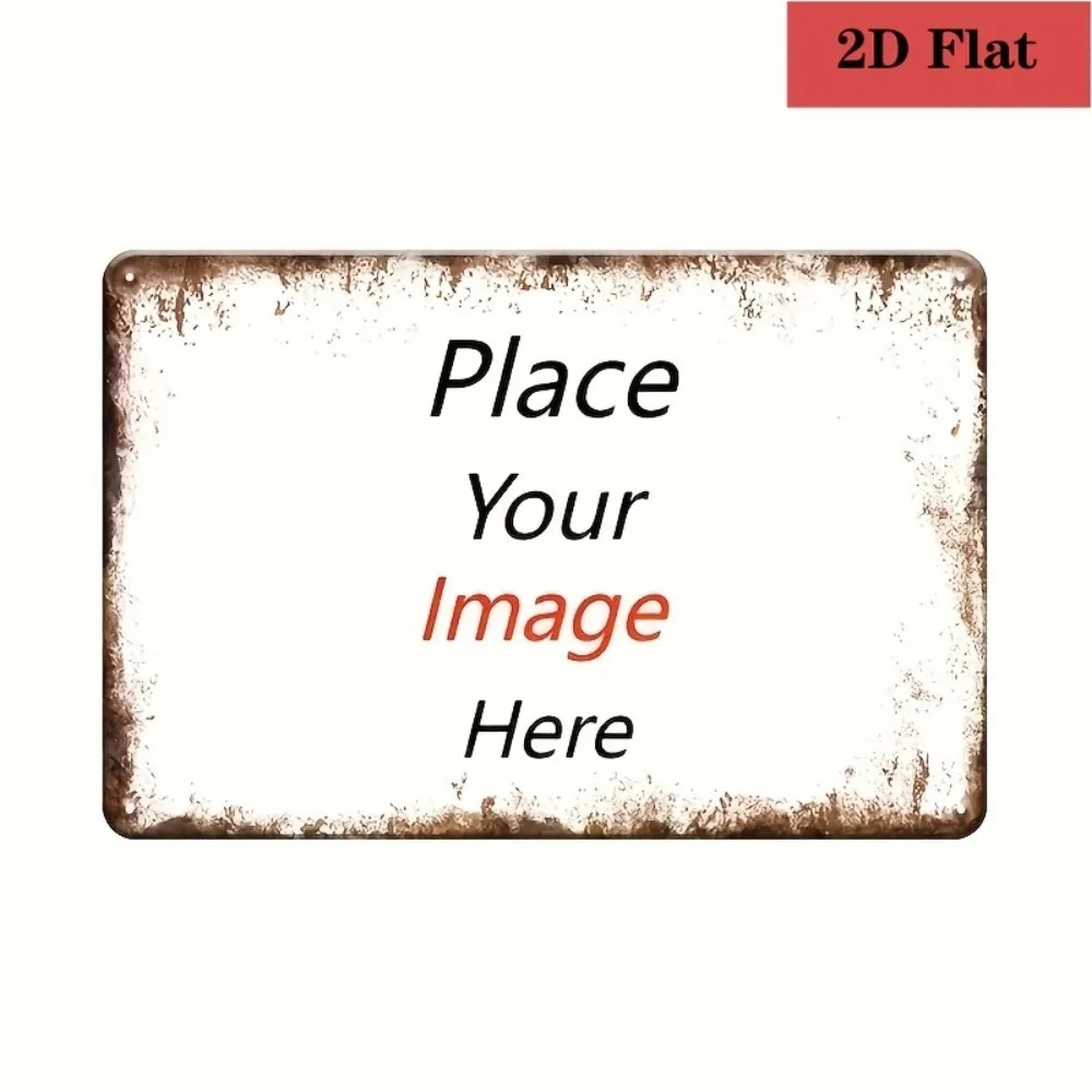 8×12Inch Customizable Metal Pl - Home Bar Cafe ulasan dan harga
