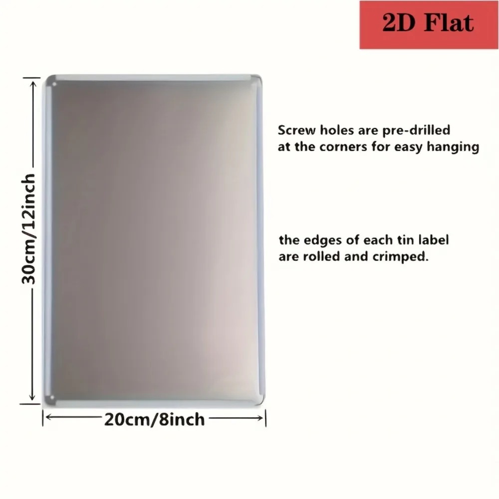 8×12Inch Customizable Metal Pl - Home Bar Cafe ulasan dan harga
