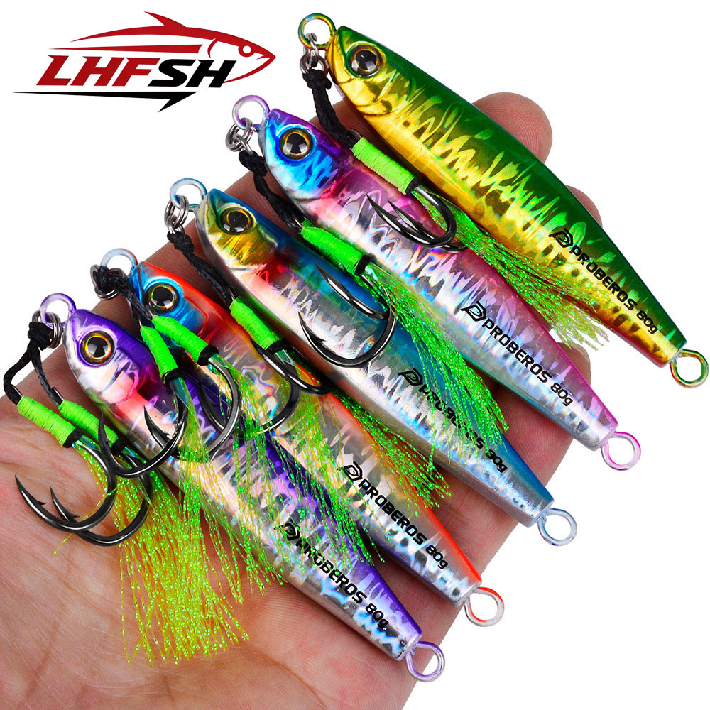 LHFSH 35g-80g Long Cast Metal  - Jigger Double Sided ulasan dan harga