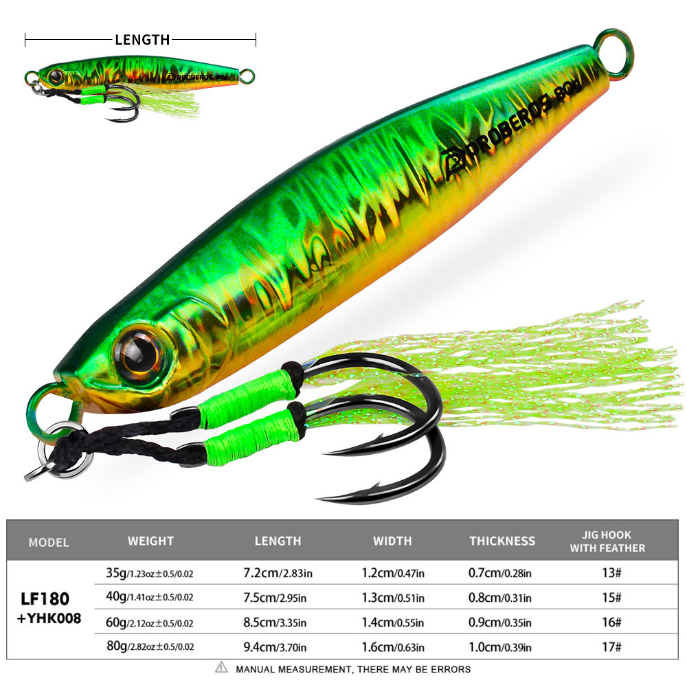LHFSH 35g-80g Long Cast Metal  - Jigger Double Sided ulasan dan harga