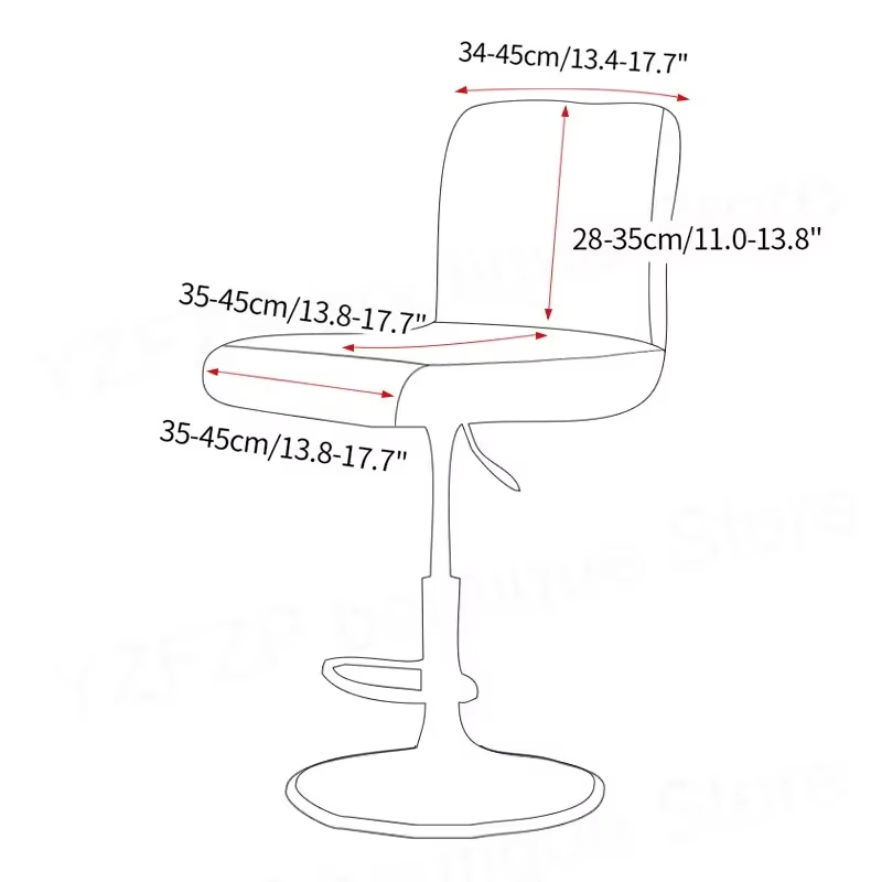Jacquard Bar Stool Chair Cover - Home Bar Seating ulasan dan harga