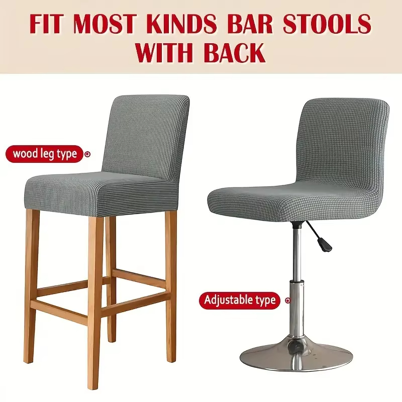 Jacquard Bar Stool Chair Cover - Home Bar Seating ulasan dan harga