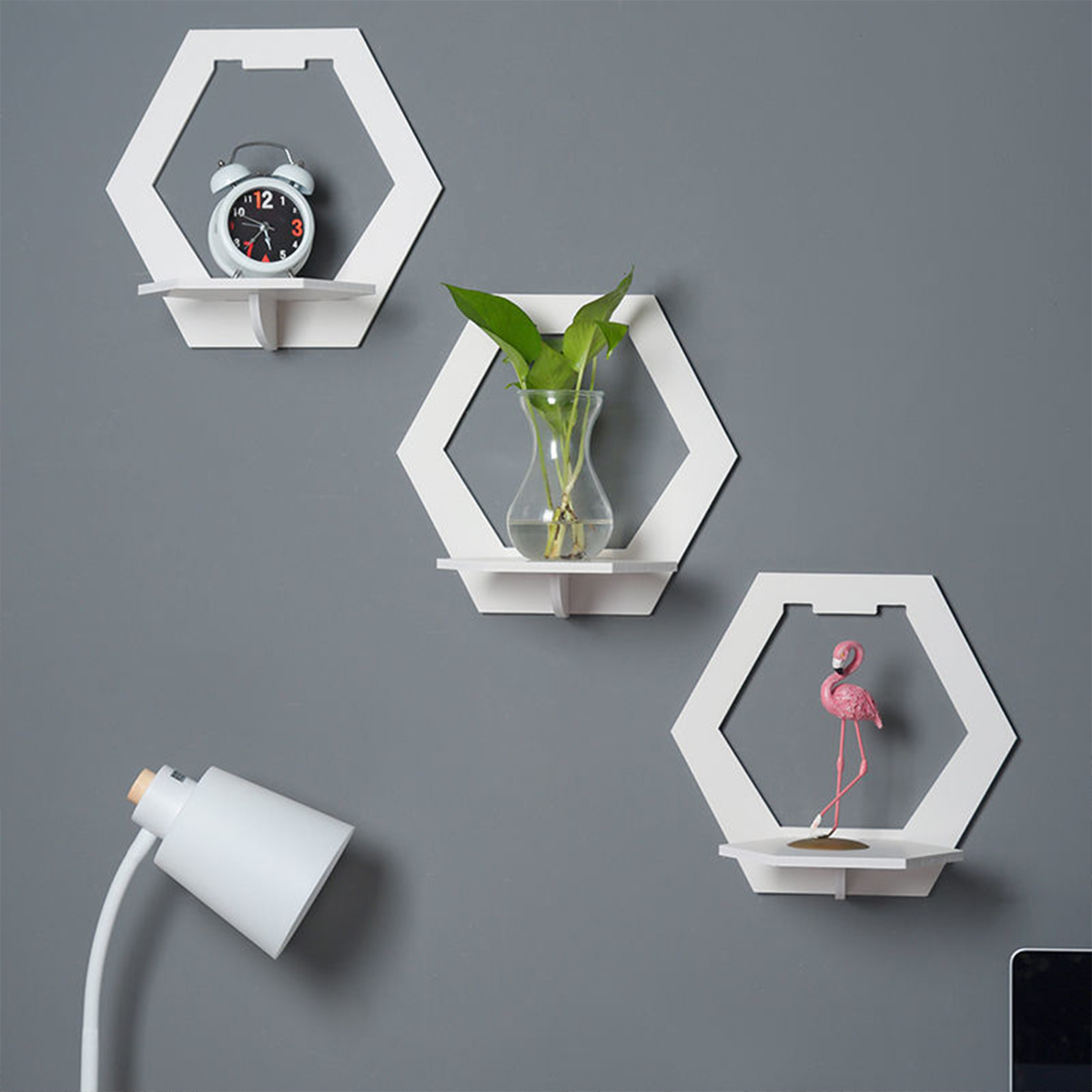 3Pcs Wall Organizer Wall Shelf - Home Bar Shelf ulasan dan harga