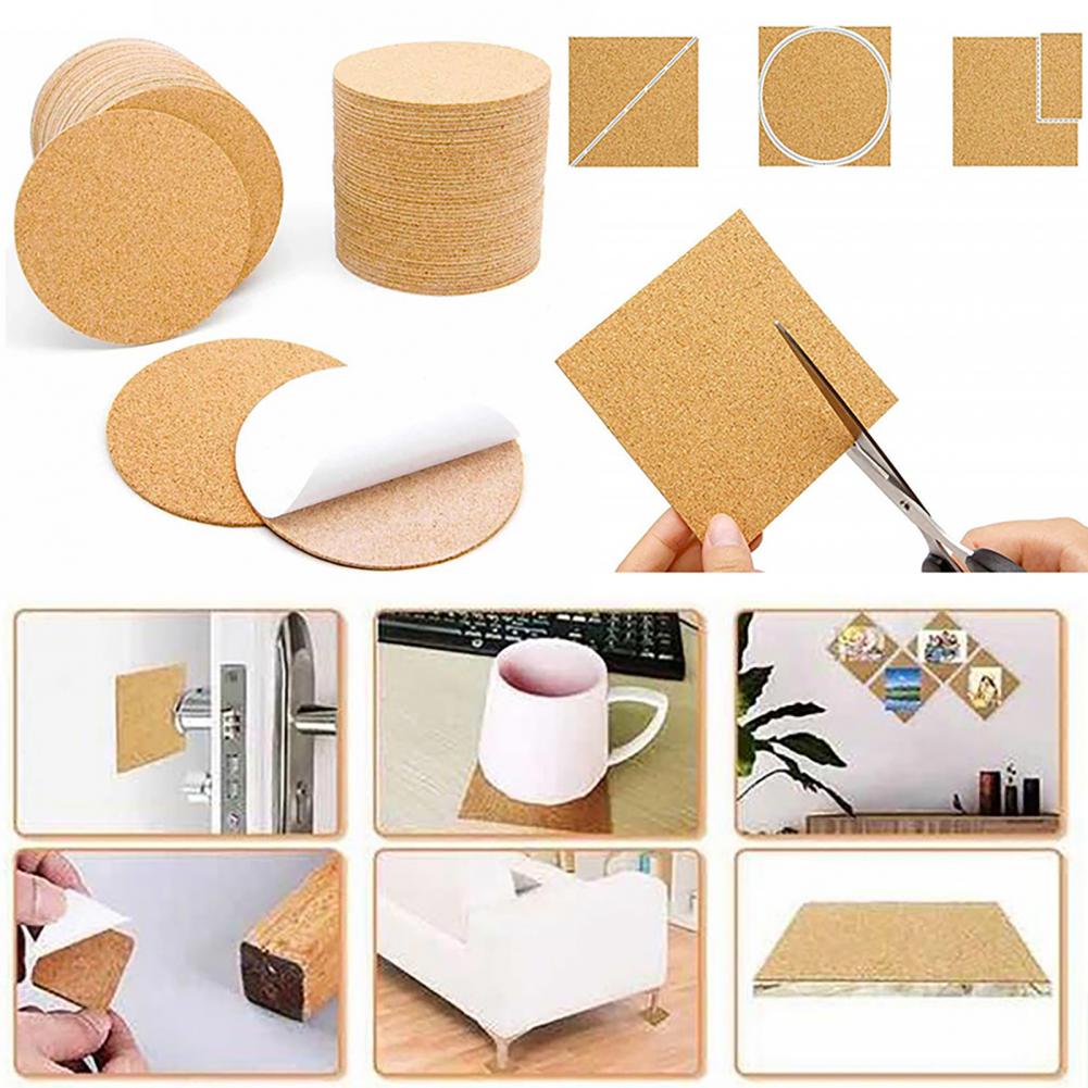 10Pcs Cork Coasters Square Cor - Home Bar Supplies ulasan dan harga