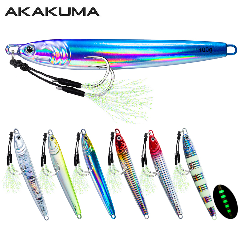 7Pcs 40g 60g 80g 100g Luminous - Jigger Double Sided ulasan dan harga