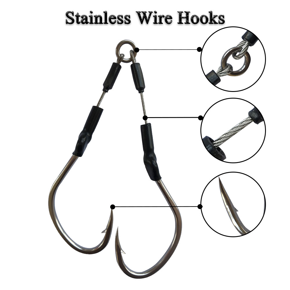 2pairs/bag Slow Fast Jigging H - Jigger Double Sided ulasan dan harga