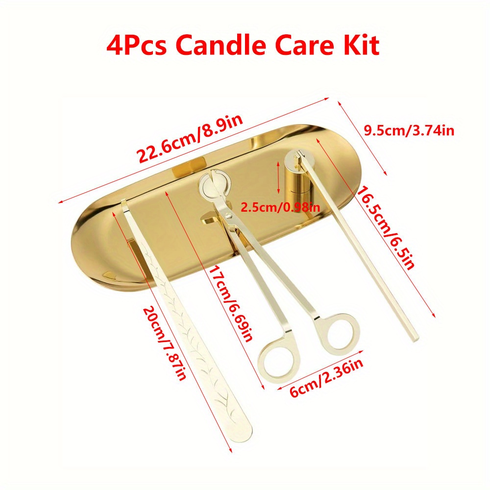 4pcs/set Luxury Candle Care Ki - Home Barbershop ulasan dan harga