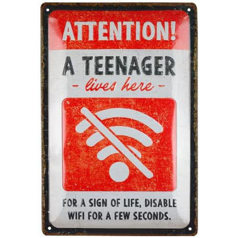 Metal Tin Signs Warning No Smo - Home Bar Cafe ulasan dan harga