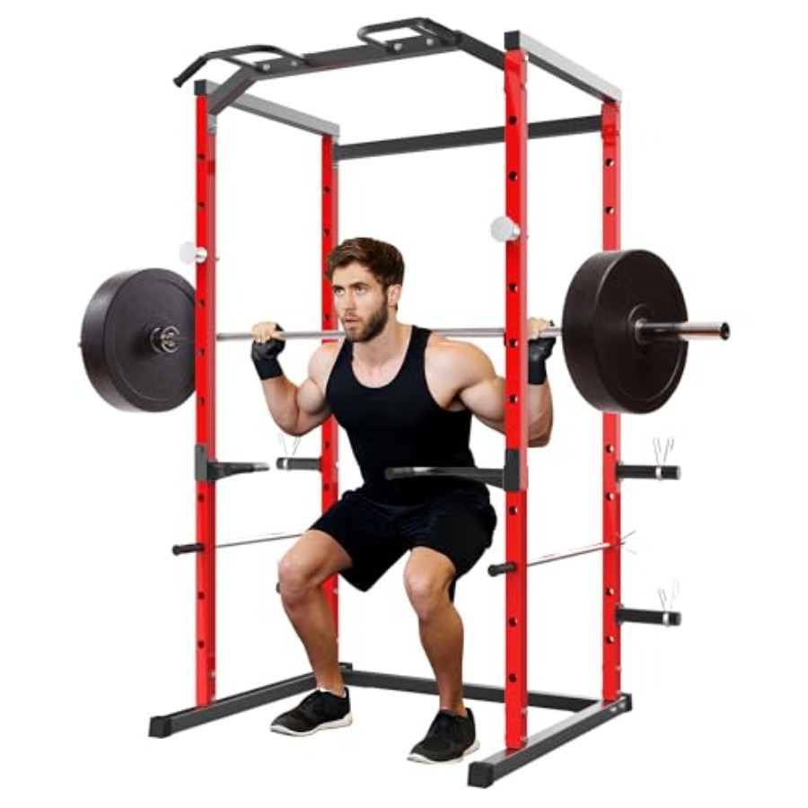 Heavy-Duty Power Cage with Pul - Home Bar And Gym ulasan dan harga
