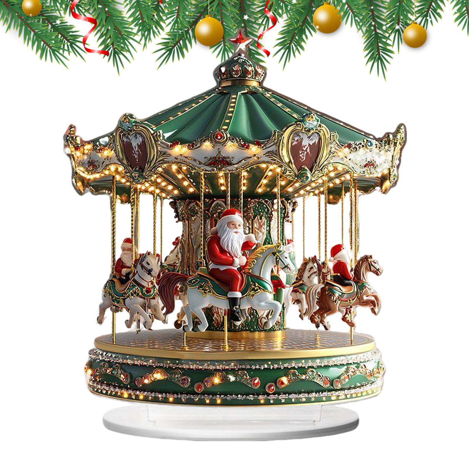 Christmas Carousel Acrylic 2D  - Home Bar Shelves ulasan dan harga