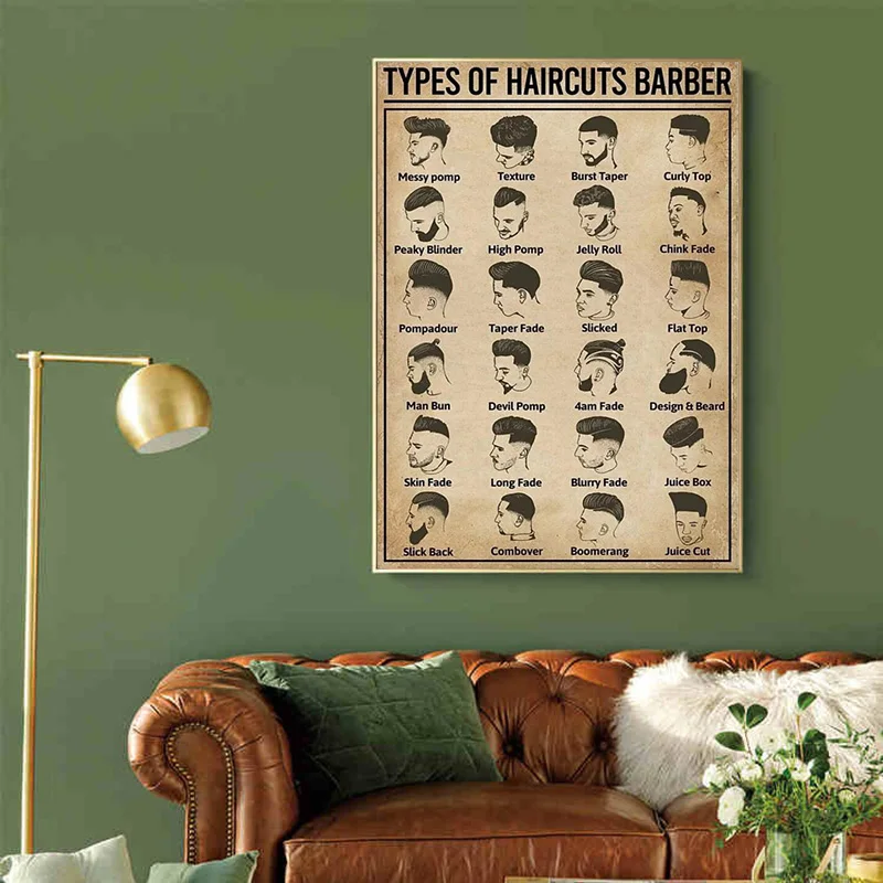 Retro Types Of Haircuts Barber - Home Barbershop ulasan dan harga