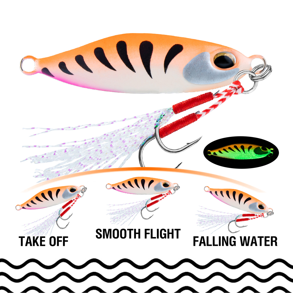 5Pcs Jig Bait 7G/10G/15G/20G S - Jigger Double Sided ulasan dan harga