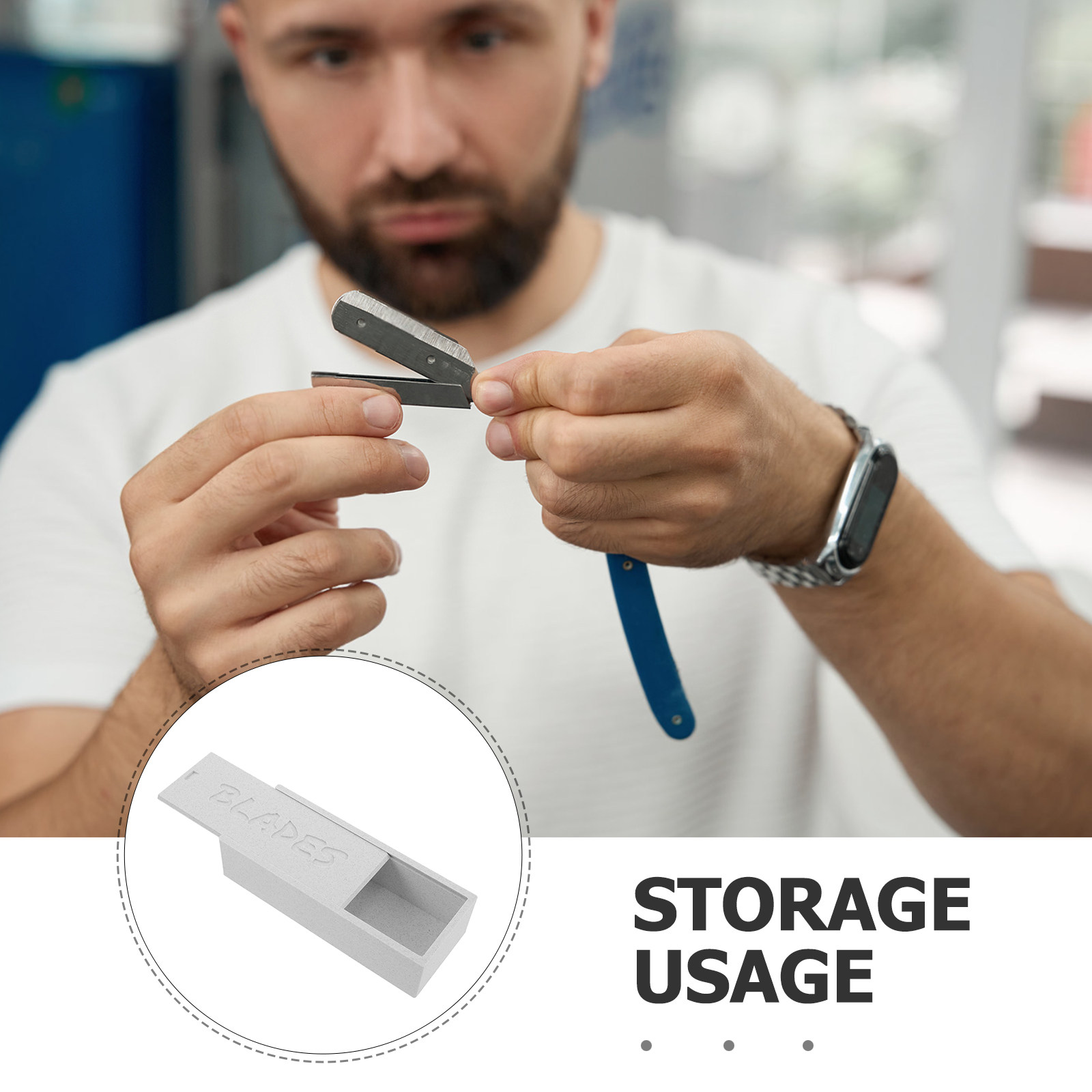 White Double Compartment Blade - Home Barber ulasan dan harga