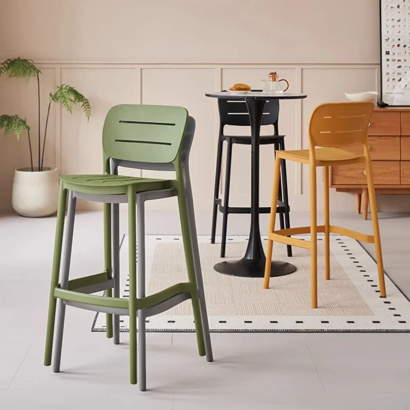 Luxury Plastic Bar Chairs Stac - Home Bar Lounge ulasan dan harga