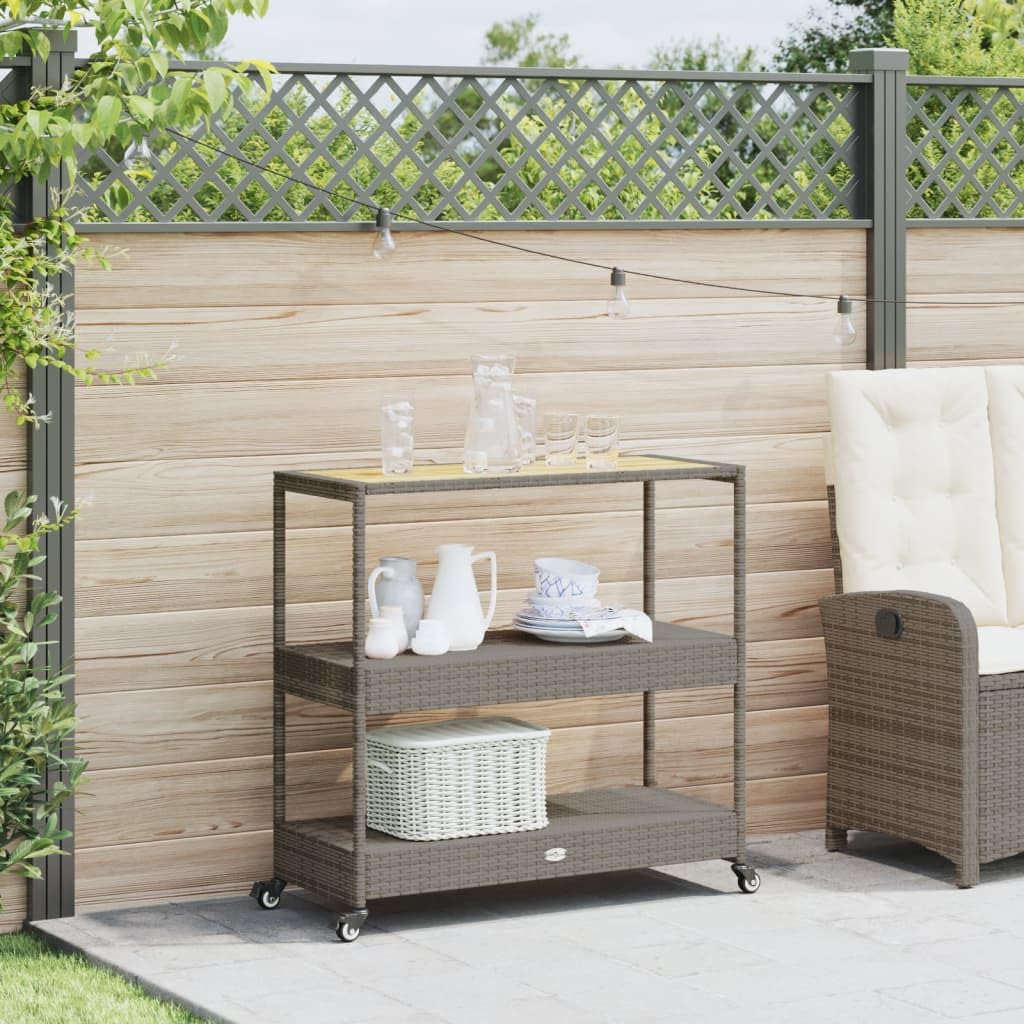 3-Tier Outdoor Bar Cart, Mobil - Home Bar Shelves ulasan dan harga