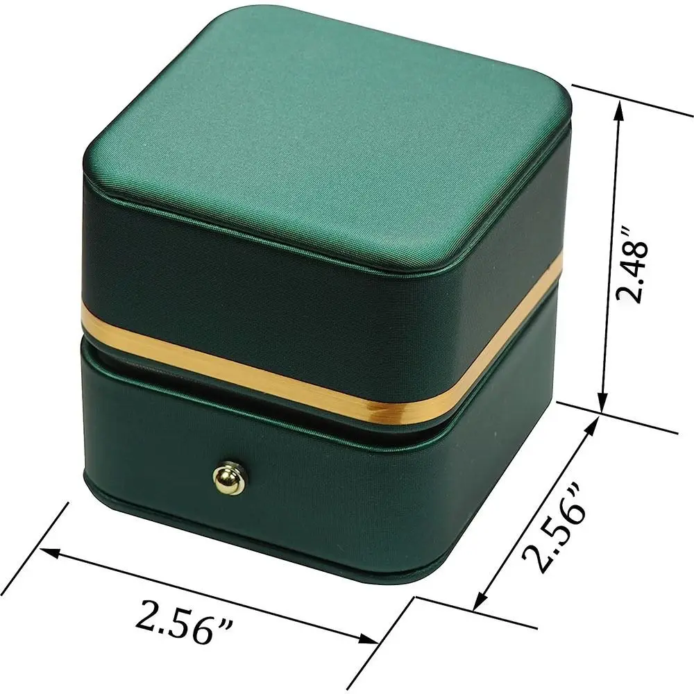 Fashion PU Leather Square Ring - Bar Cart Gold ulasan dan harga