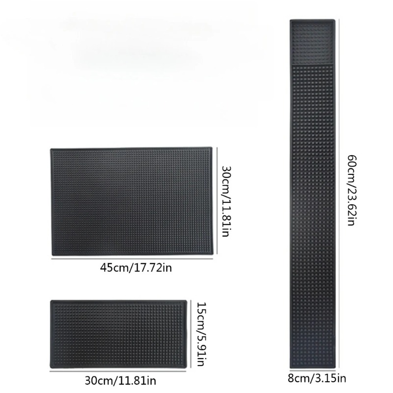 Bar Mat Rubber Dish Drying Mat - Home Bar Shelf ulasan dan harga