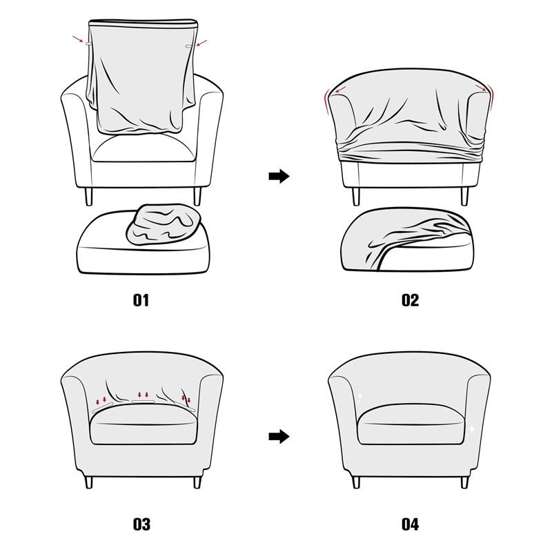 Solid Color Club Armchair Cove - Home Bar Lounge ulasan dan harga