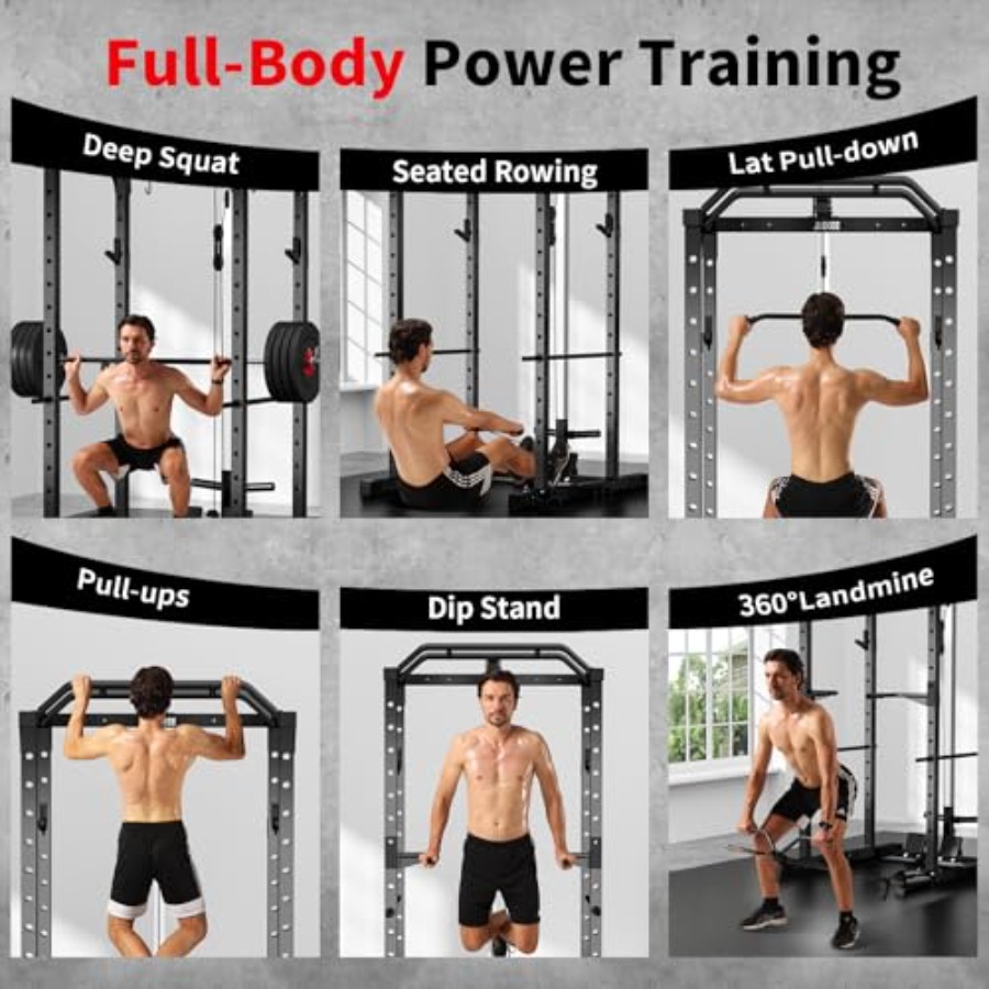 Home gym power rack with LAT p - Home Bar And Gym ulasan dan harga