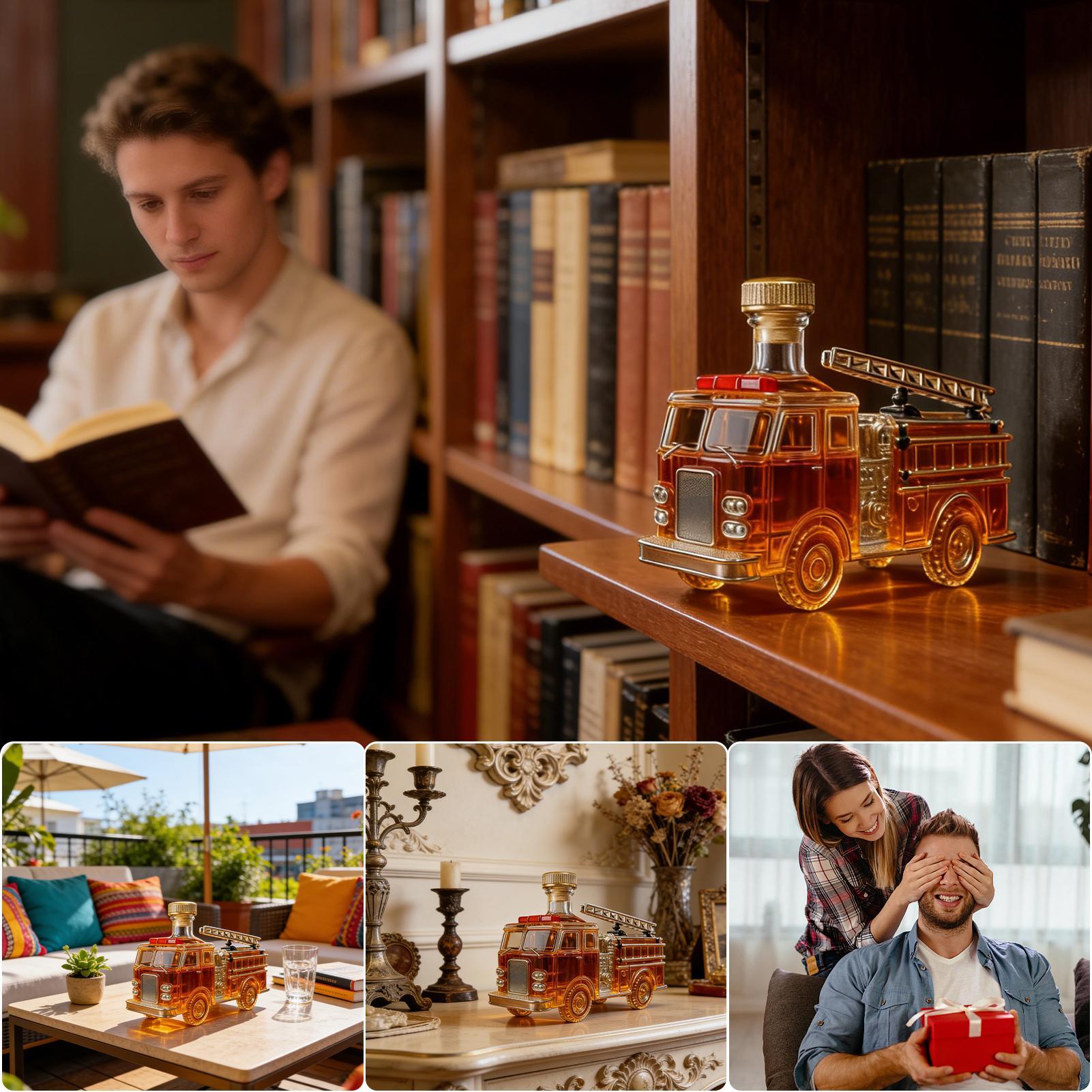 Whiskey Bottle 300ml Fire Truc - Home Bar And Cabinet ulasan dan harga