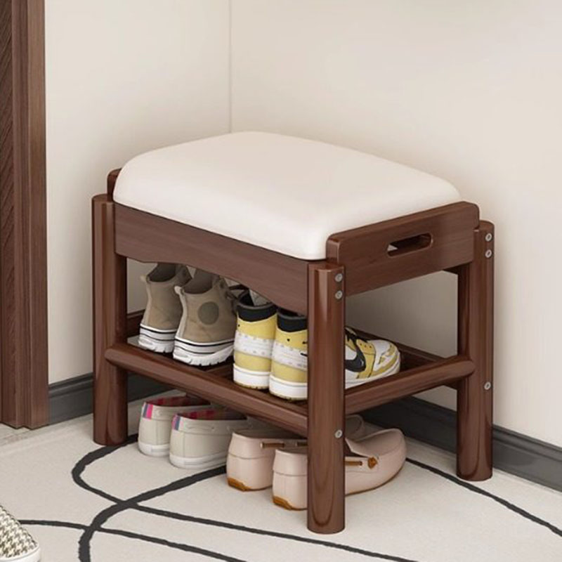 Modern Wood Foot Stool Shoe St - Home Bar Lounge ulasan dan harga