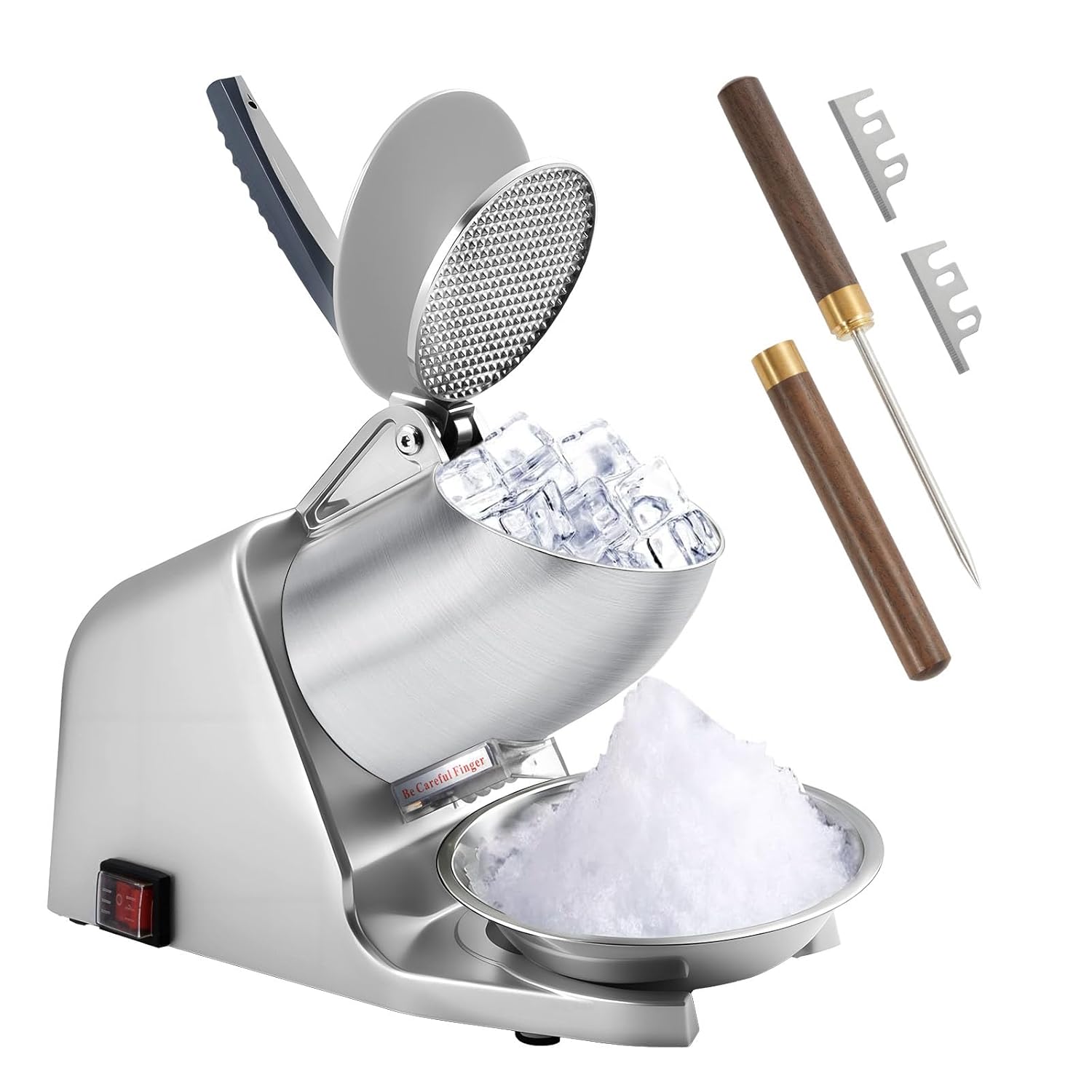 186lbs/h Dual Blade Ice Shaver - Ice Pick Pick ulasan dan harga