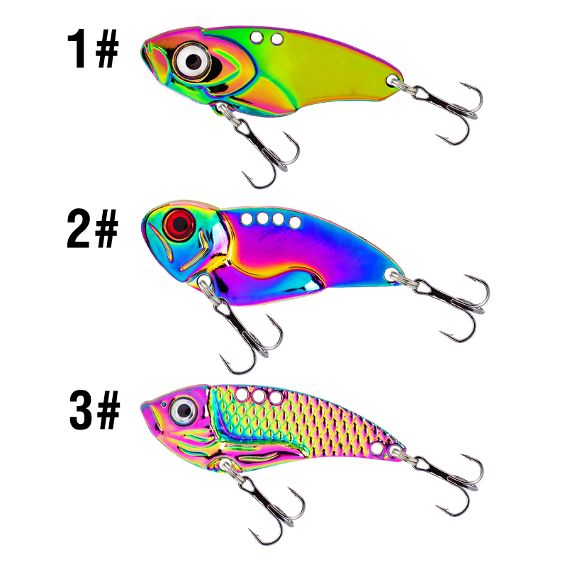 3PCS Metal Colorful VIB Lure 5 - Jigger Double Sided ulasan dan harga