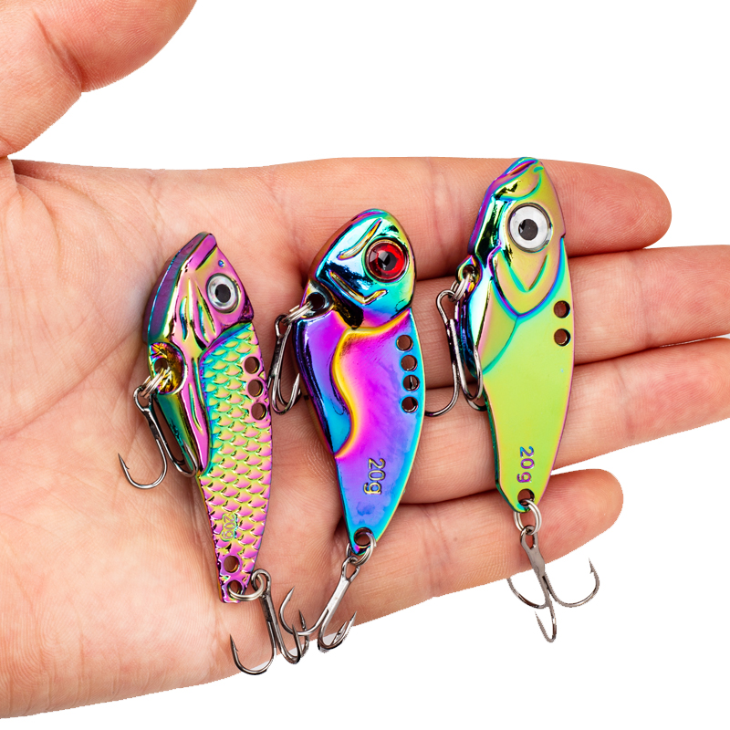 3PCS Metal Colorful VIB Lure 5 - Jigger Double Sided ulasan dan harga