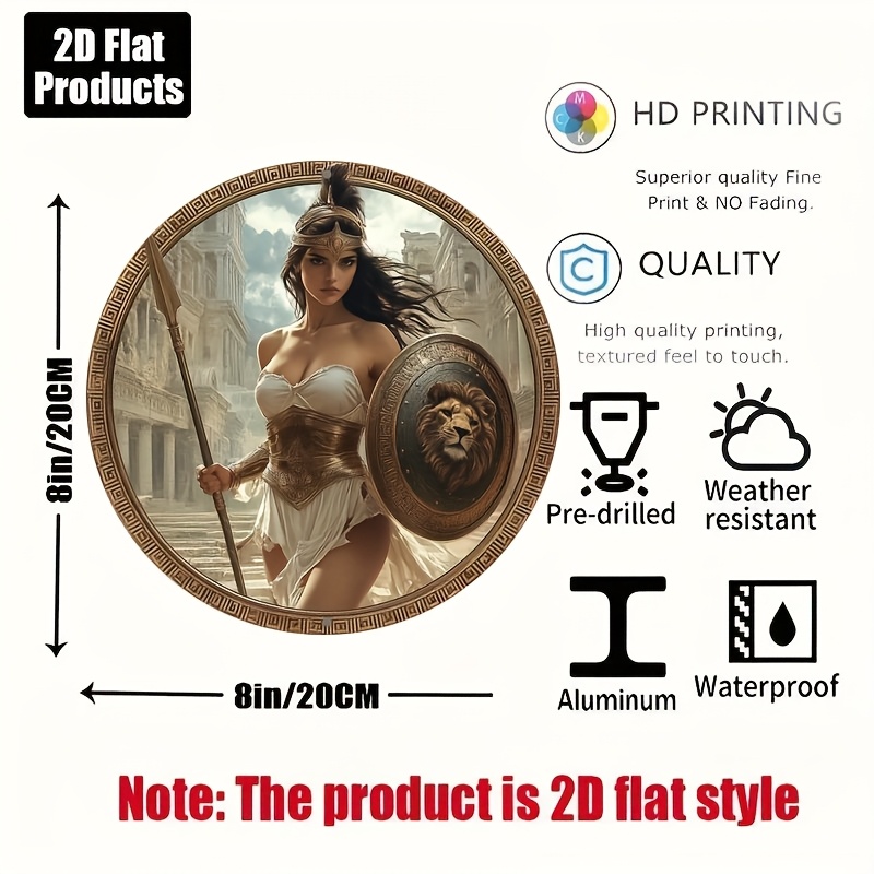 Vintage Greek Warrior Round Al - Home Bar Cafe ulasan dan harga