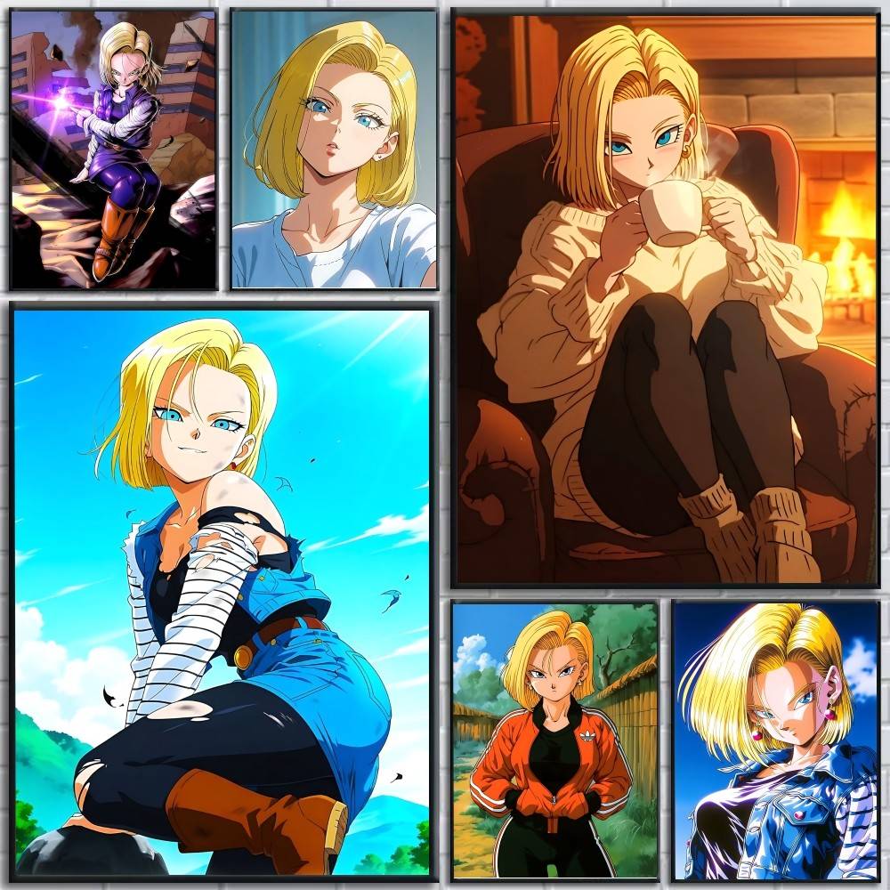 Anime DRAGON BALL Android 18 p - Home Bar Android ulasan dan harga