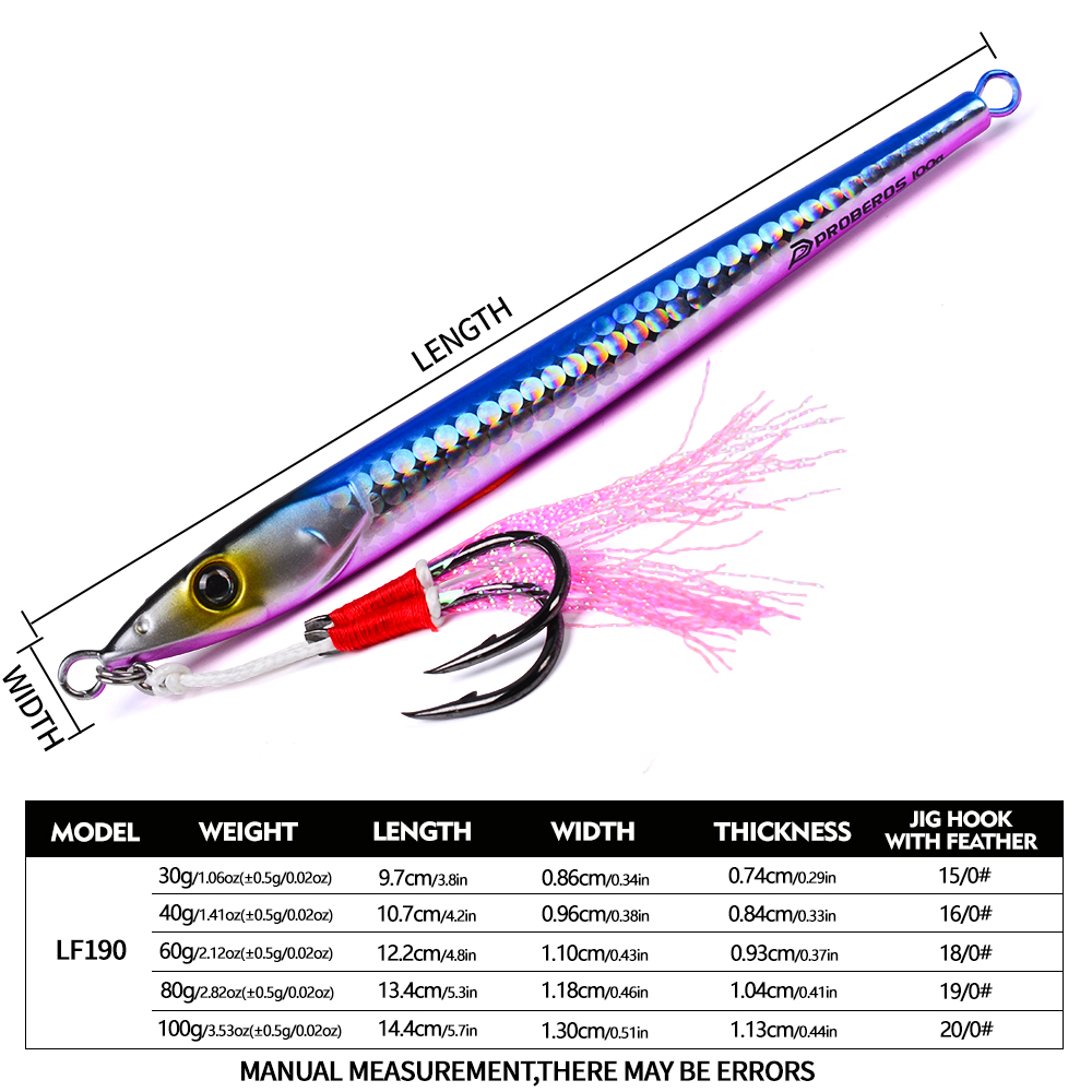 PROBEROS 30-100g Fast Sinking  - Jigger Double Sided ulasan dan harga