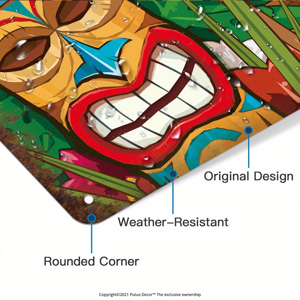 Custom  Decor Tiki Bar Sign, P - Home Bar Cafe ulasan dan harga