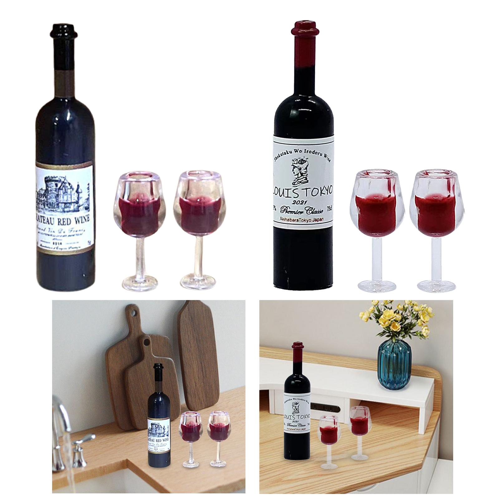 1/12 Scale Dollhouse Wine Bott - Home Bar Supplies ulasan dan harga