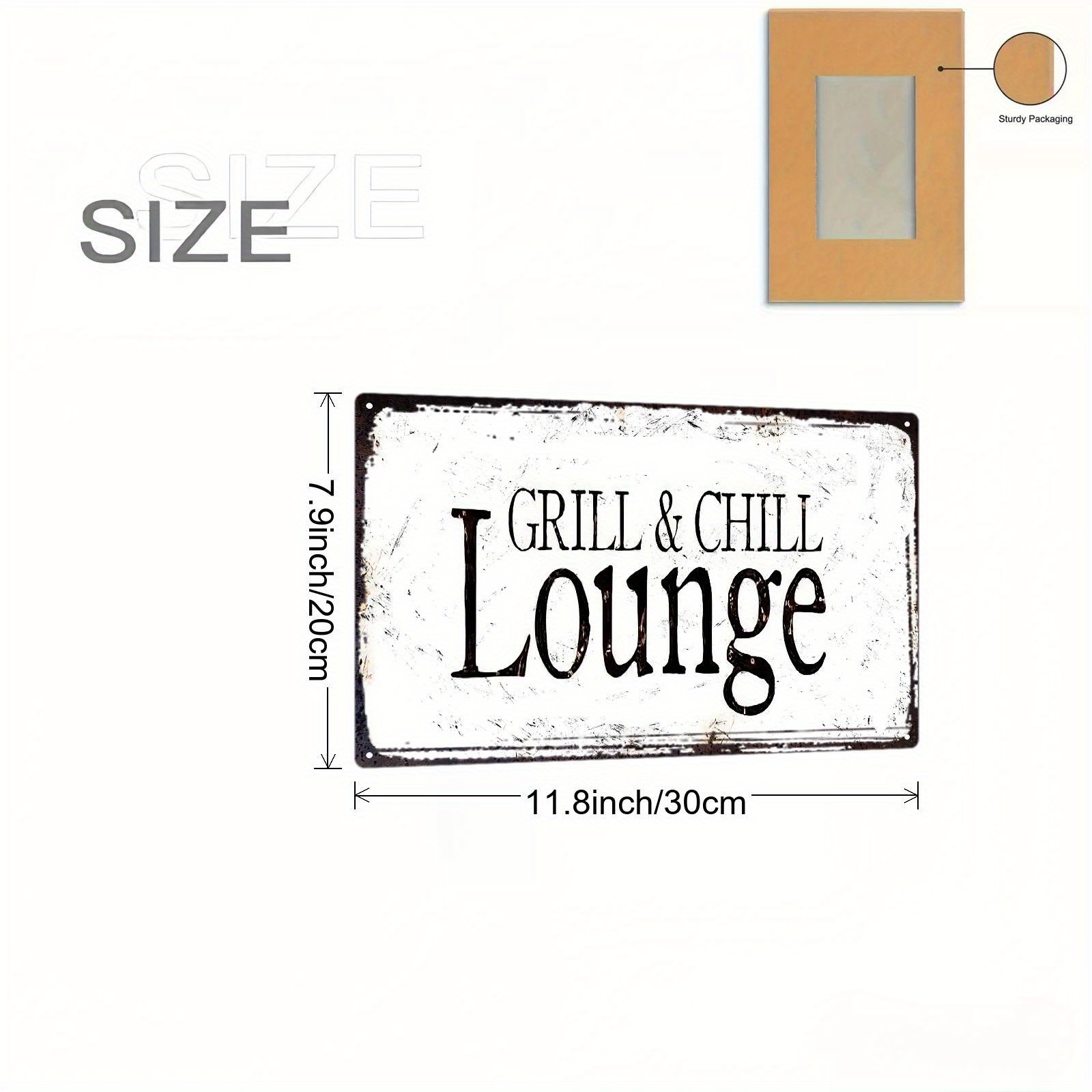 Tin Sign - Vintage Grill & Chi - Home Bar Lounge ulasan dan harga