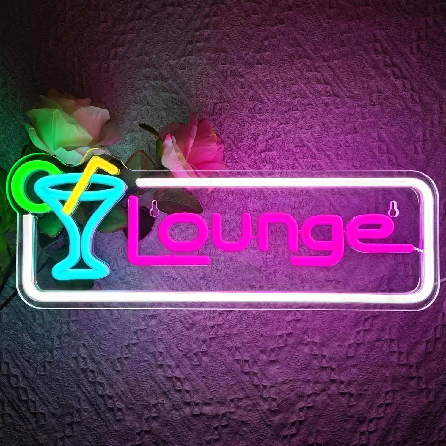 Lounge Cocktail LED Neon Sign  - Home Bar Lounge ulasan dan harga