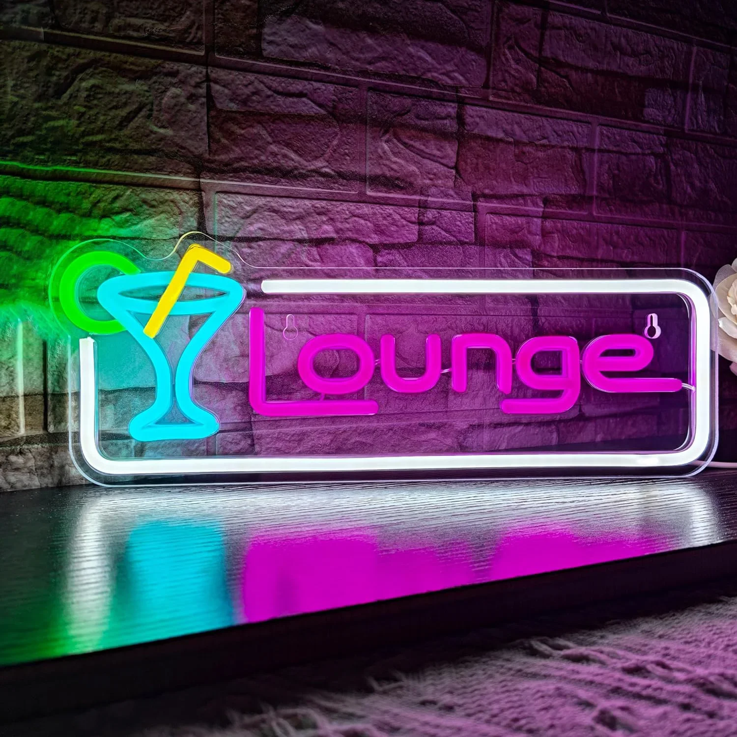 Lounge Cocktail LED Neon Sign  - Home Bar Lounge ulasan dan harga