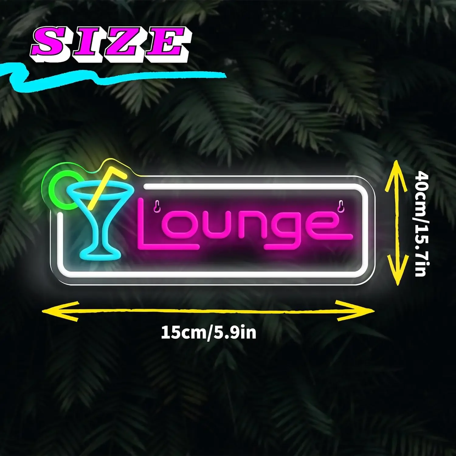 Lounge Cocktail LED Neon Sign  - Home Bar Lounge ulasan dan harga