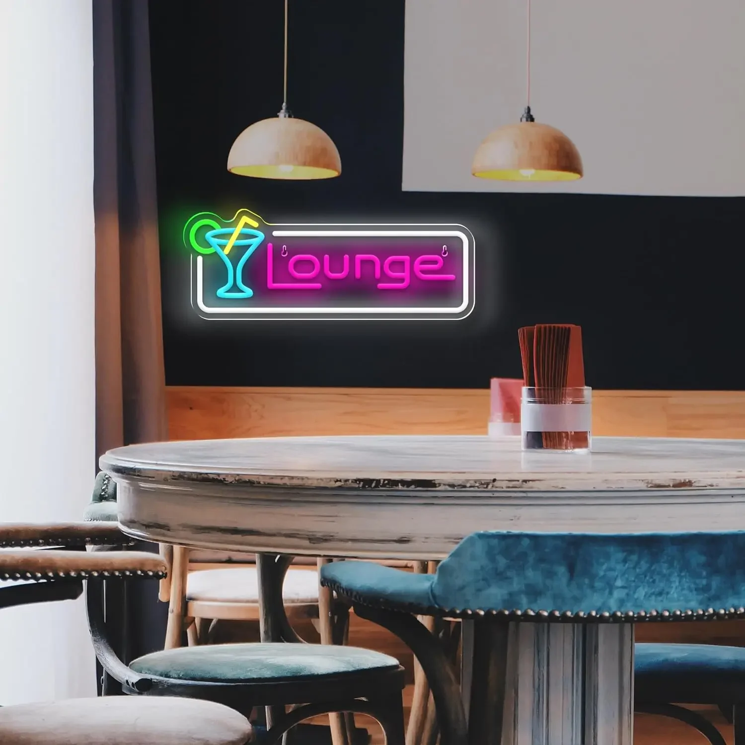 Lounge Cocktail LED Neon Sign  - Home Bar Lounge ulasan dan harga