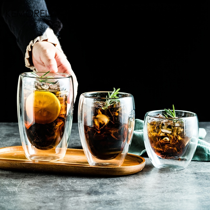 1PCS Heat-Resistant Double Wal - Highball Glass Set ulasan dan harga